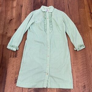 The Spectator Woman’s Green Plaid Button Dress